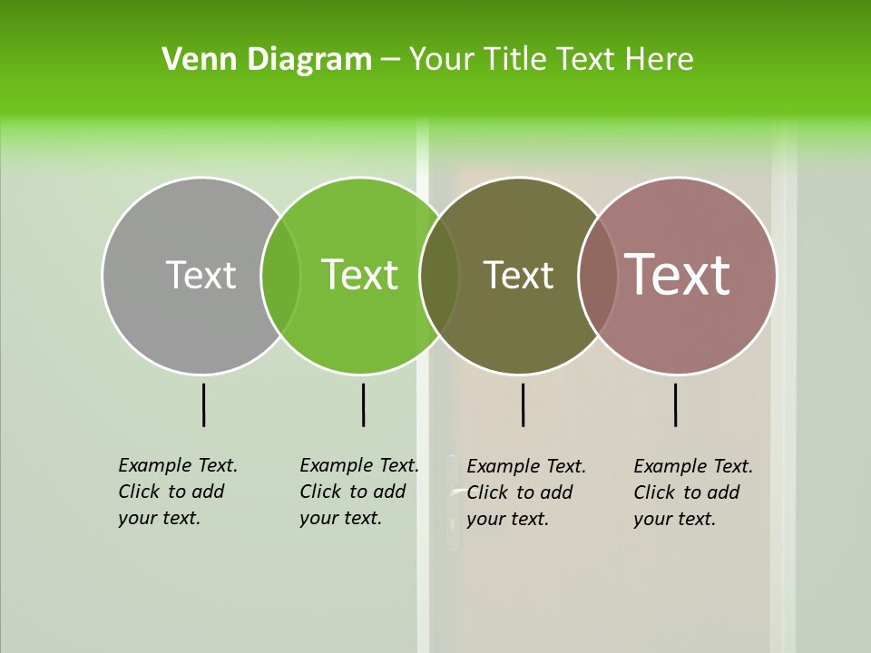 Empty Orange Key Hole PowerPoint Template