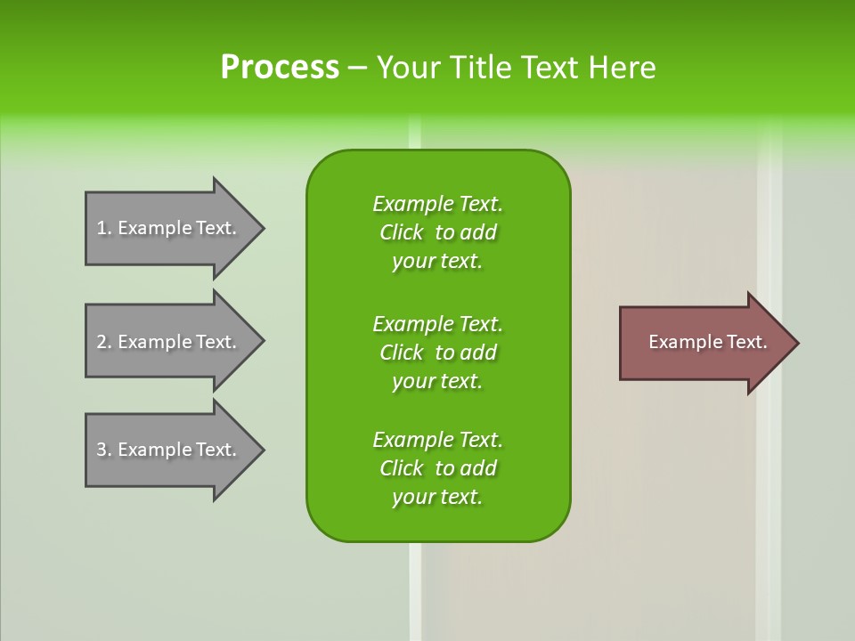 Empty Orange Key Hole PowerPoint Template