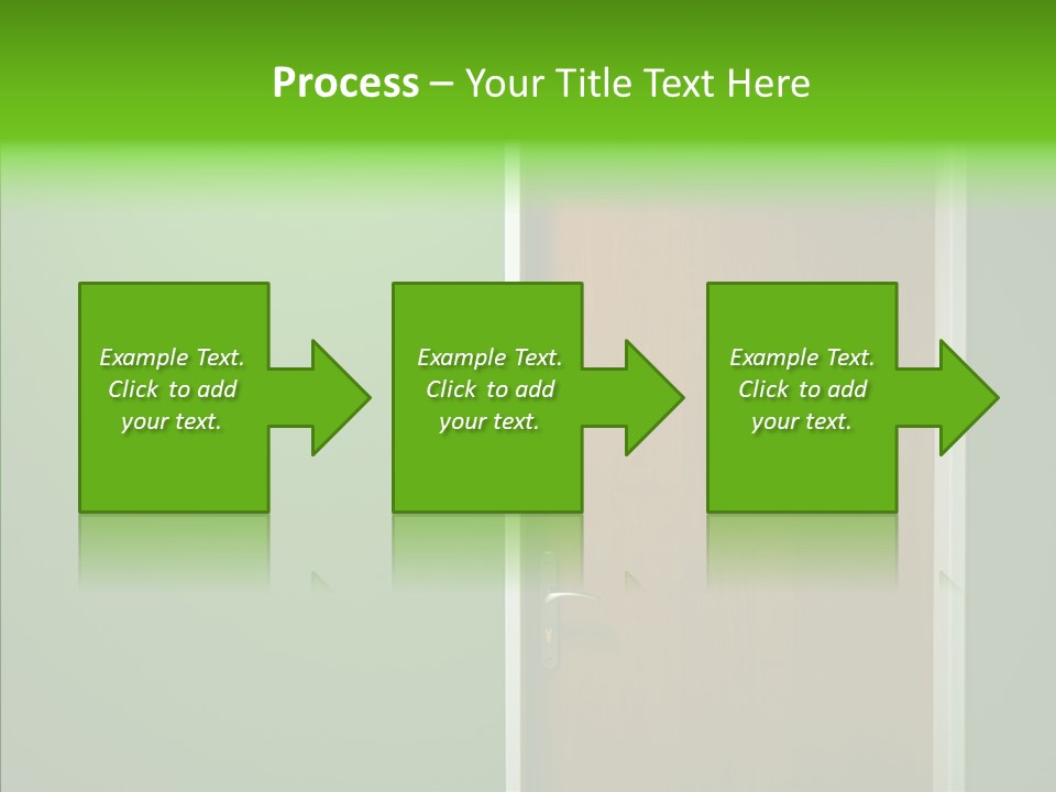 Empty Orange Key Hole PowerPoint Template