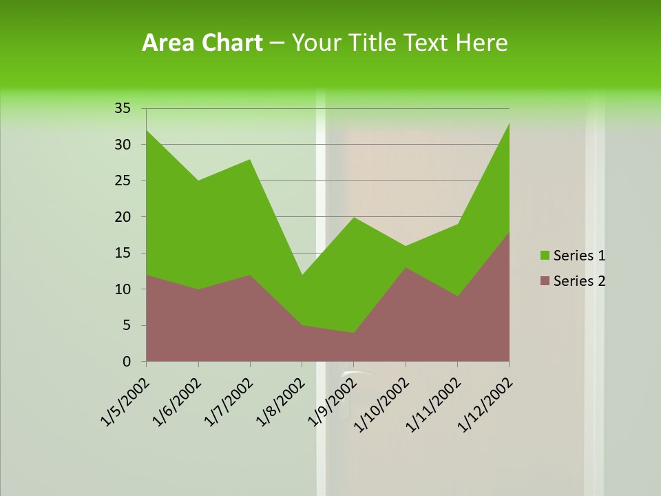 Empty Orange Key Hole PowerPoint Template