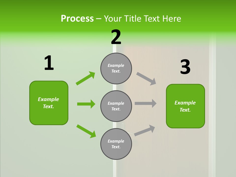 Empty Orange Key Hole PowerPoint Template