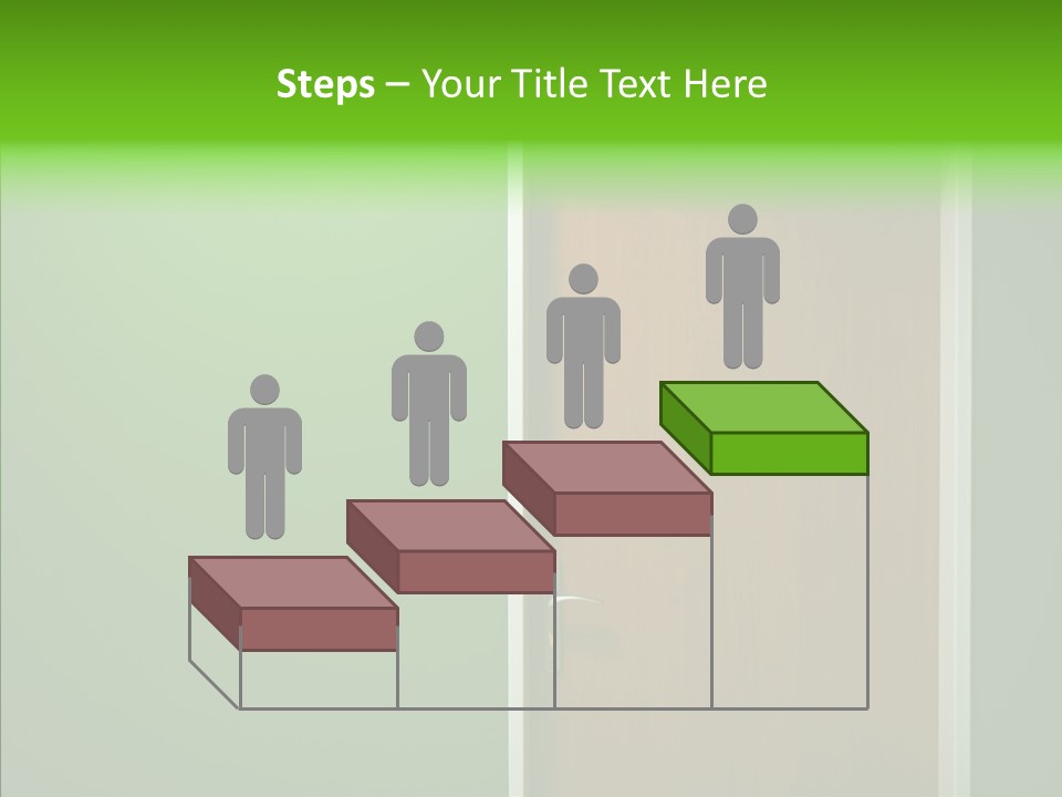 Empty Orange Key Hole PowerPoint Template