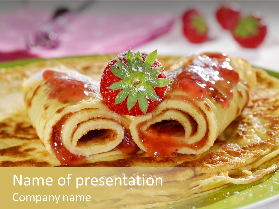 Culinary Tasty Calorie PowerPoint Template
