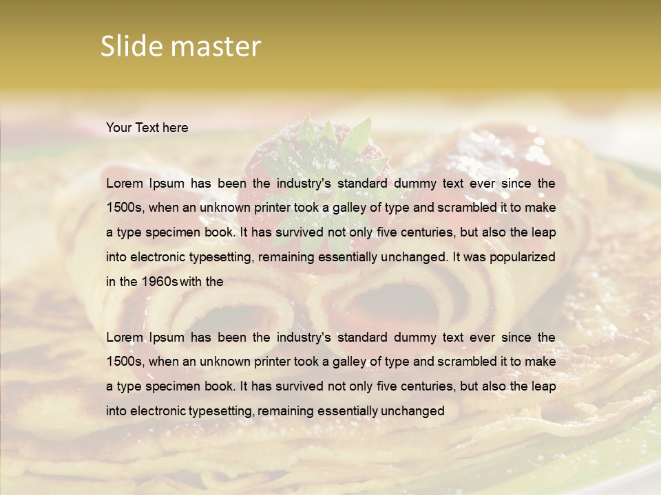Culinary Tasty Calorie PowerPoint Template