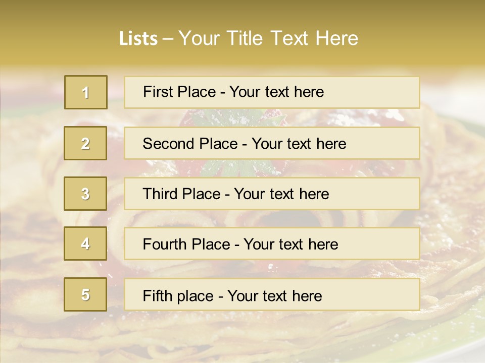 Culinary Tasty Calorie PowerPoint Template