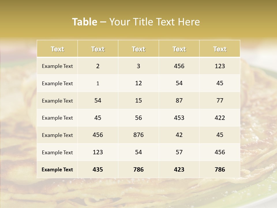 Culinary Tasty Calorie PowerPoint Template