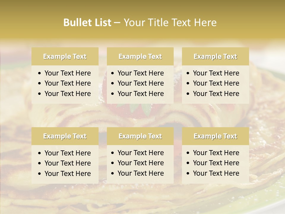 Culinary Tasty Calorie PowerPoint Template