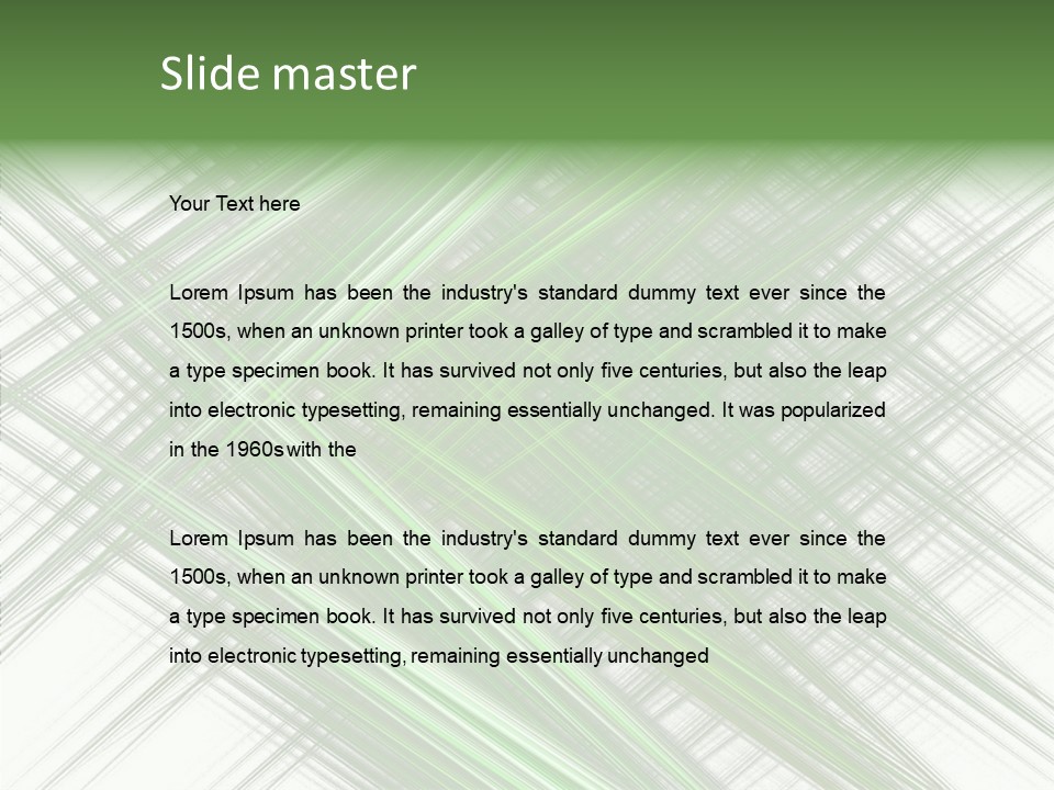 Tracing Abstract Play PowerPoint Template