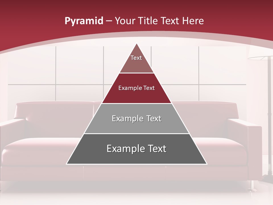 White Illustration Furnishings PowerPoint Template
