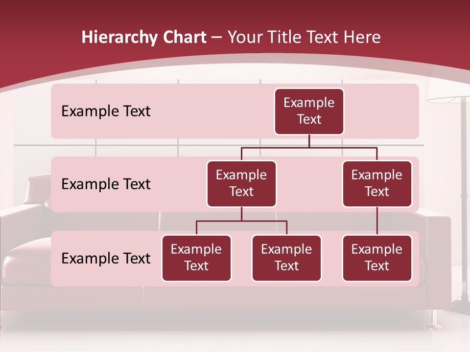 White Illustration Furnishings PowerPoint Template
