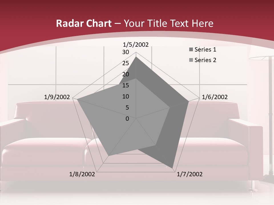 White Illustration Furnishings PowerPoint Template