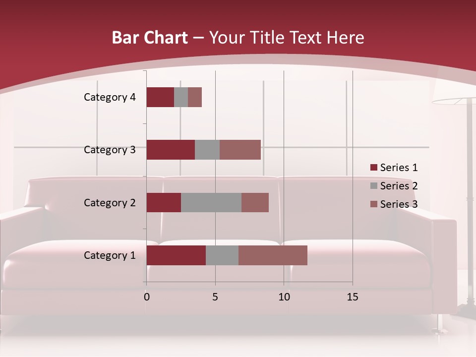 White Illustration Furnishings PowerPoint Template