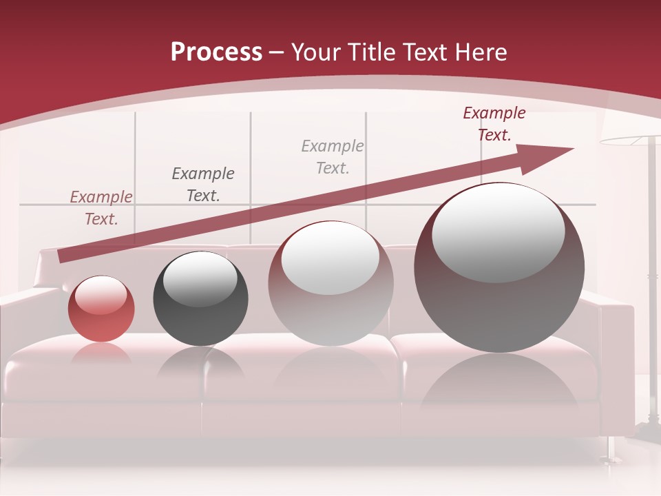 White Illustration Furnishings PowerPoint Template