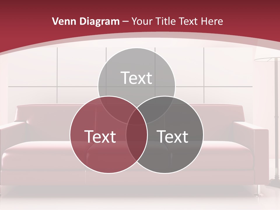 White Illustration Furnishings PowerPoint Template