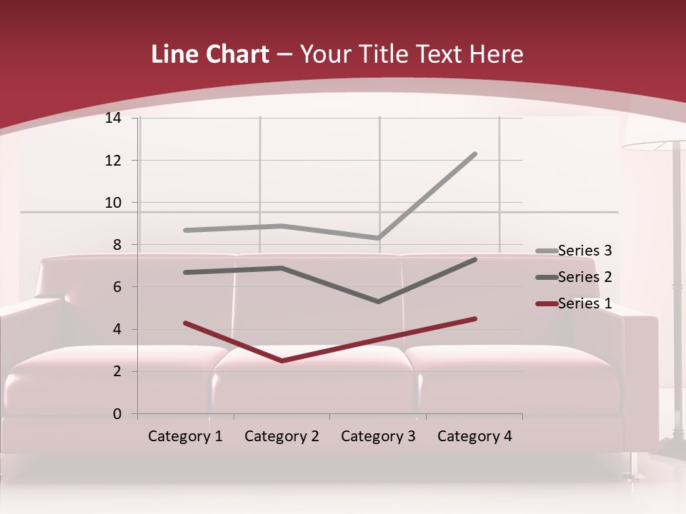 White Illustration Furnishings PowerPoint Template