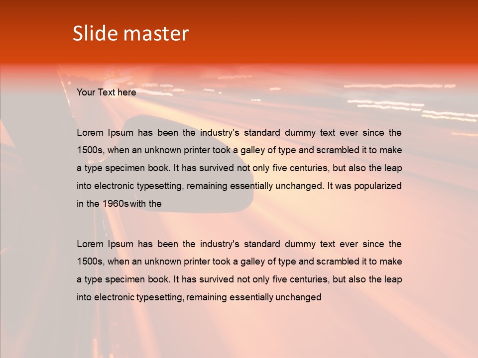 Flyover Scene Sky PowerPoint Template