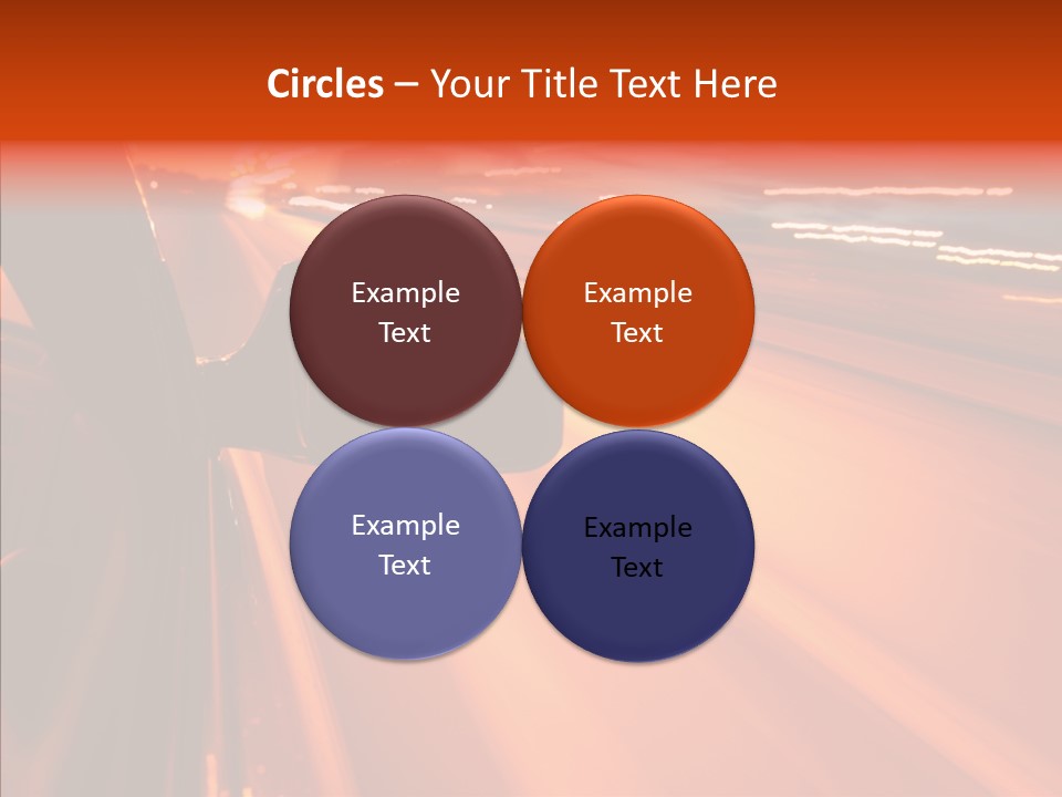 Flyover Scene Sky PowerPoint Template