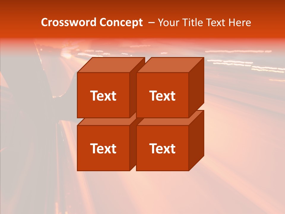 Flyover Scene Sky PowerPoint Template