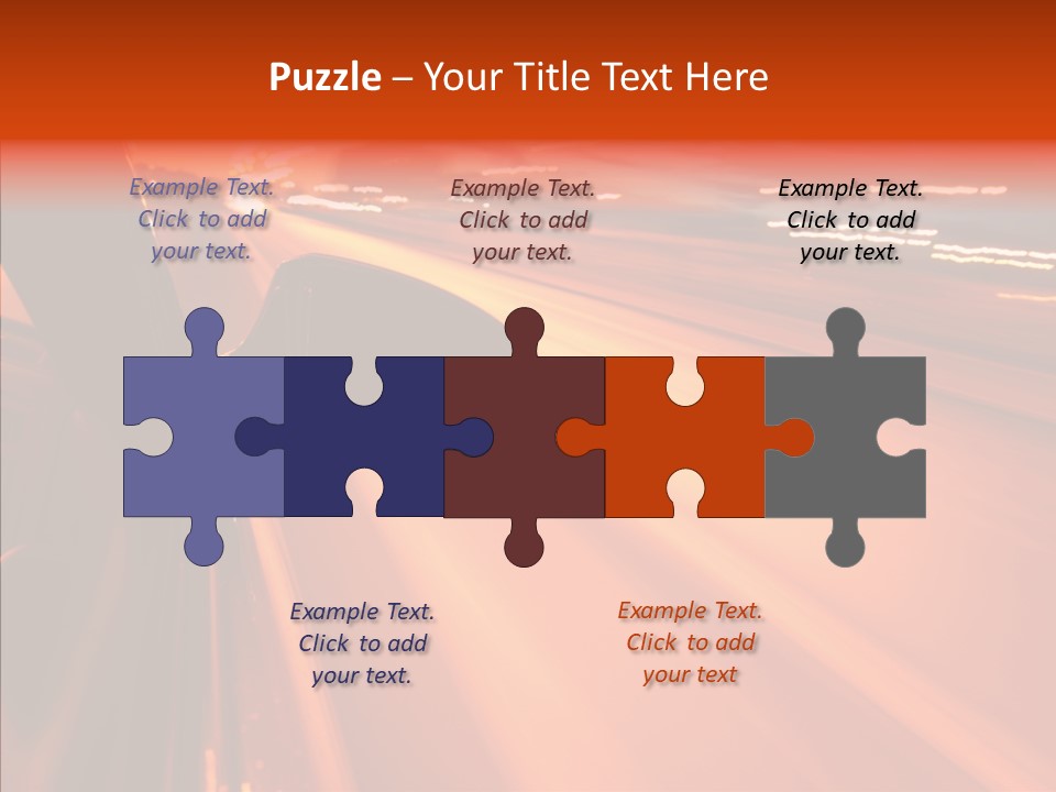 Flyover Scene Sky PowerPoint Template