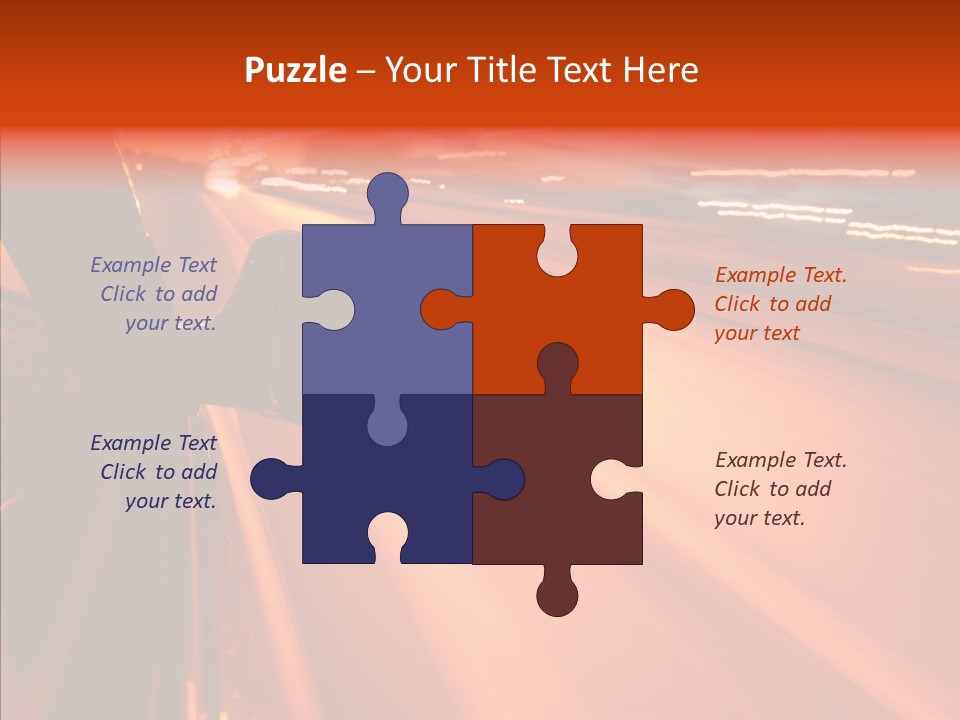 Flyover Scene Sky PowerPoint Template