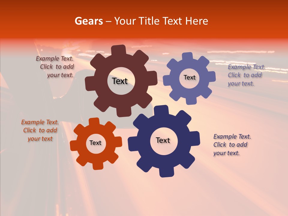 Flyover Scene Sky PowerPoint Template