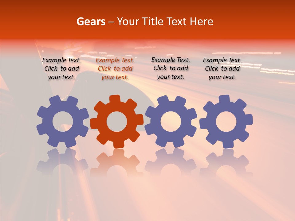 Flyover Scene Sky PowerPoint Template