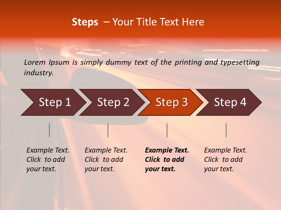 Flyover Scene Sky PowerPoint Template
