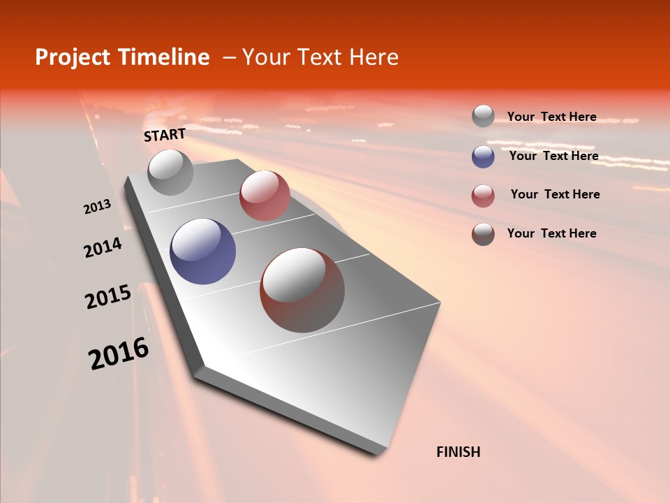 Flyover Scene Sky PowerPoint Template