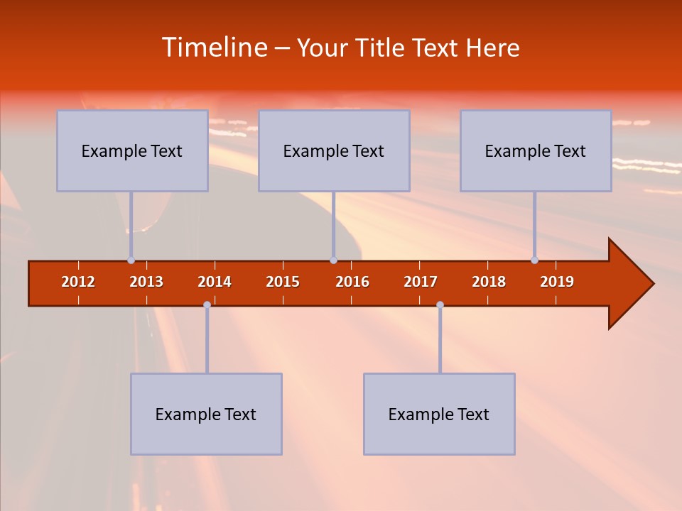 Flyover Scene Sky PowerPoint Template