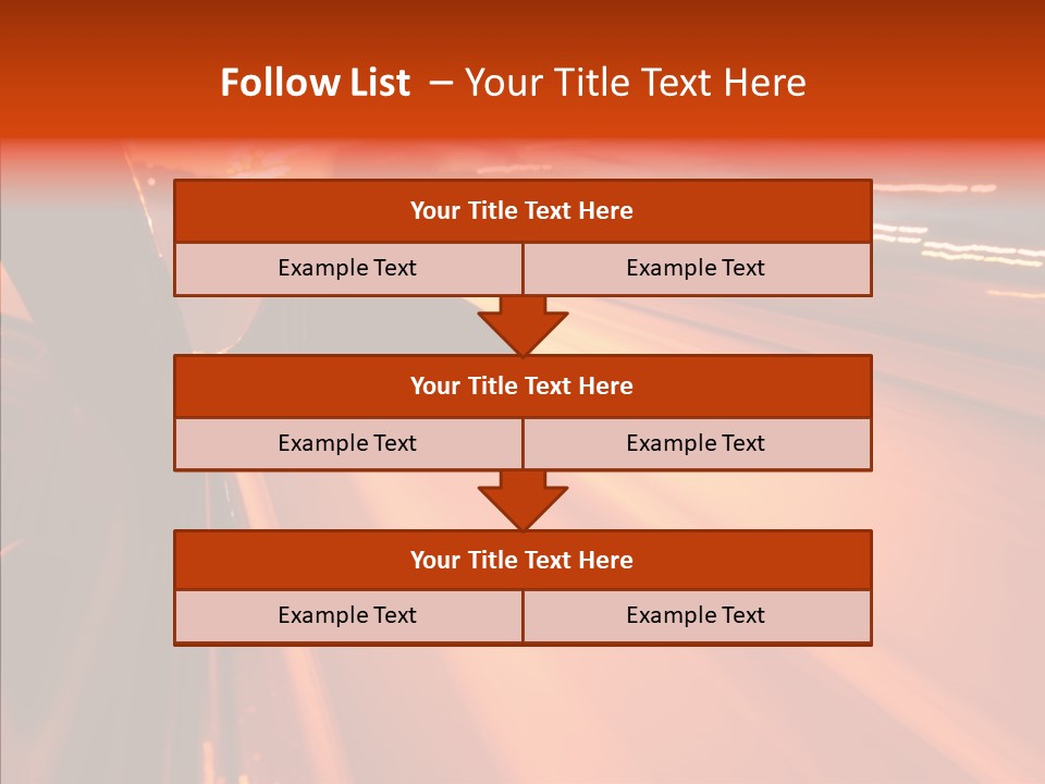 Flyover Scene Sky PowerPoint Template