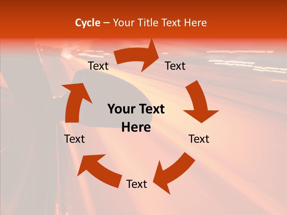 Flyover Scene Sky PowerPoint Template