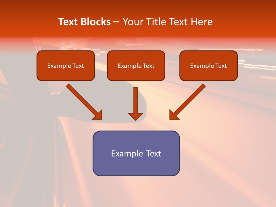 Flyover Scene Sky PowerPoint Template