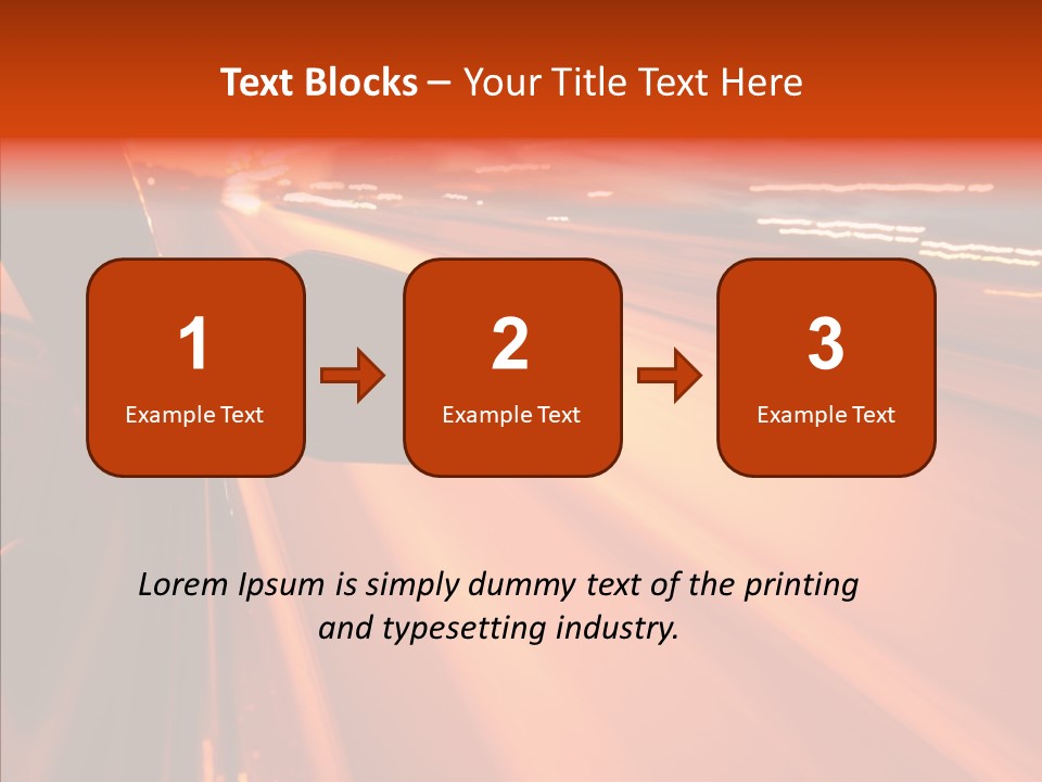 Flyover Scene Sky PowerPoint Template