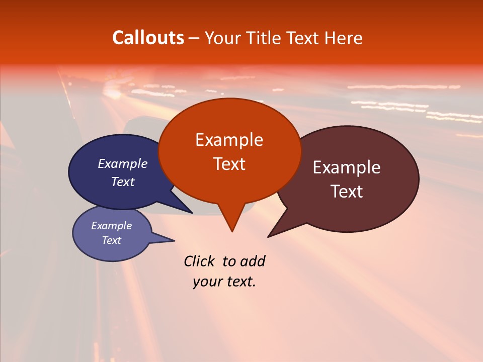 Flyover Scene Sky PowerPoint Template