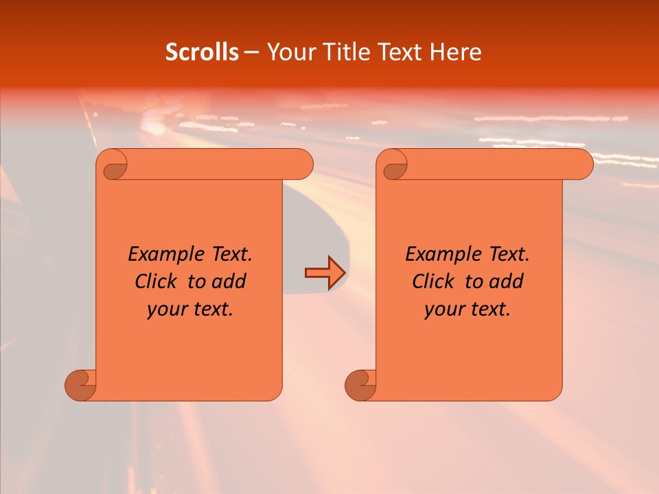 Flyover Scene Sky PowerPoint Template