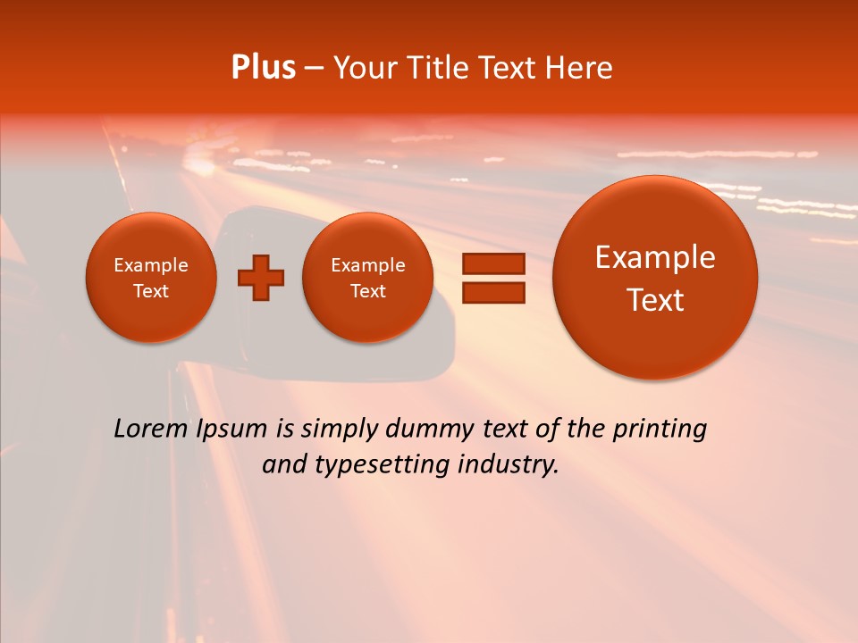 Flyover Scene Sky PowerPoint Template