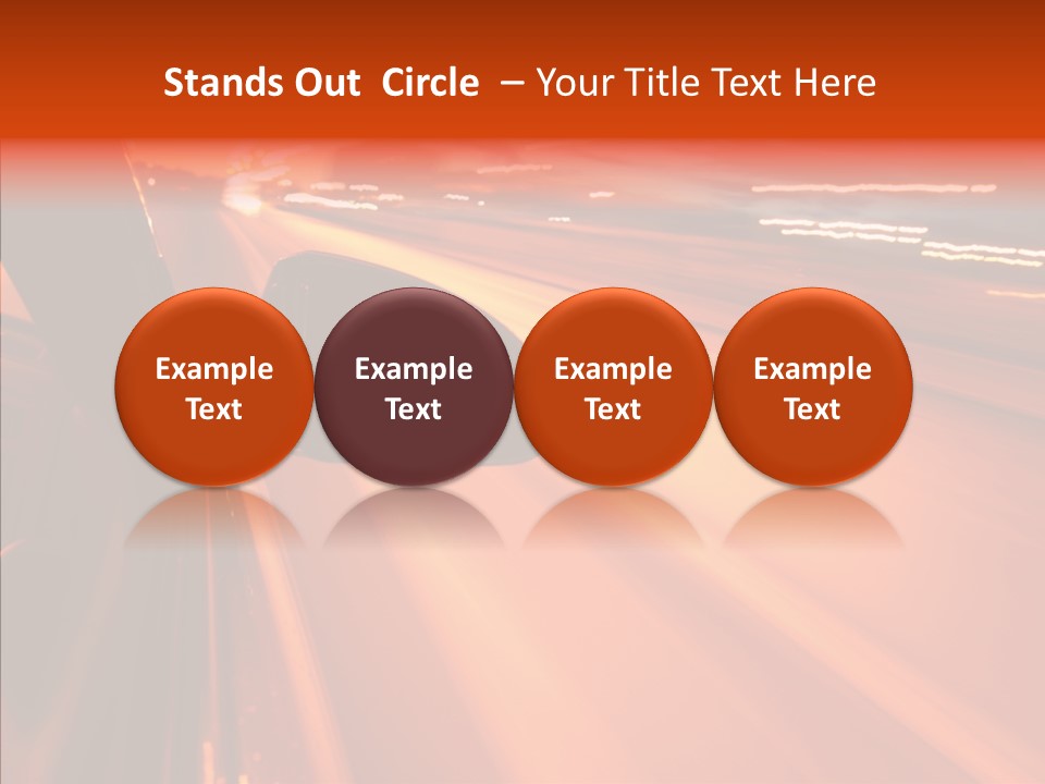 Flyover Scene Sky PowerPoint Template