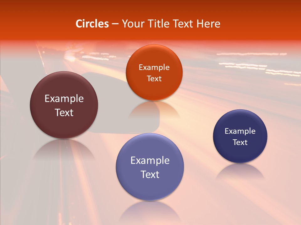Flyover Scene Sky PowerPoint Template