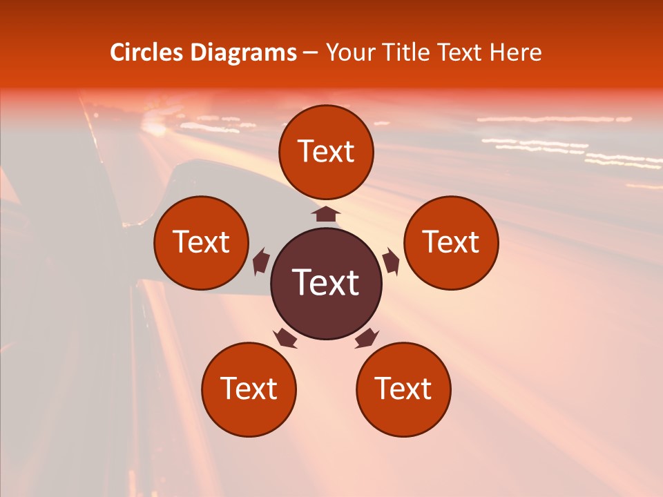 Flyover Scene Sky PowerPoint Template