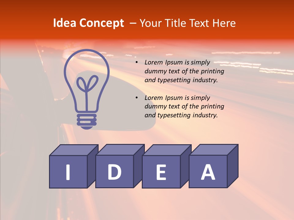 Flyover Scene Sky PowerPoint Template