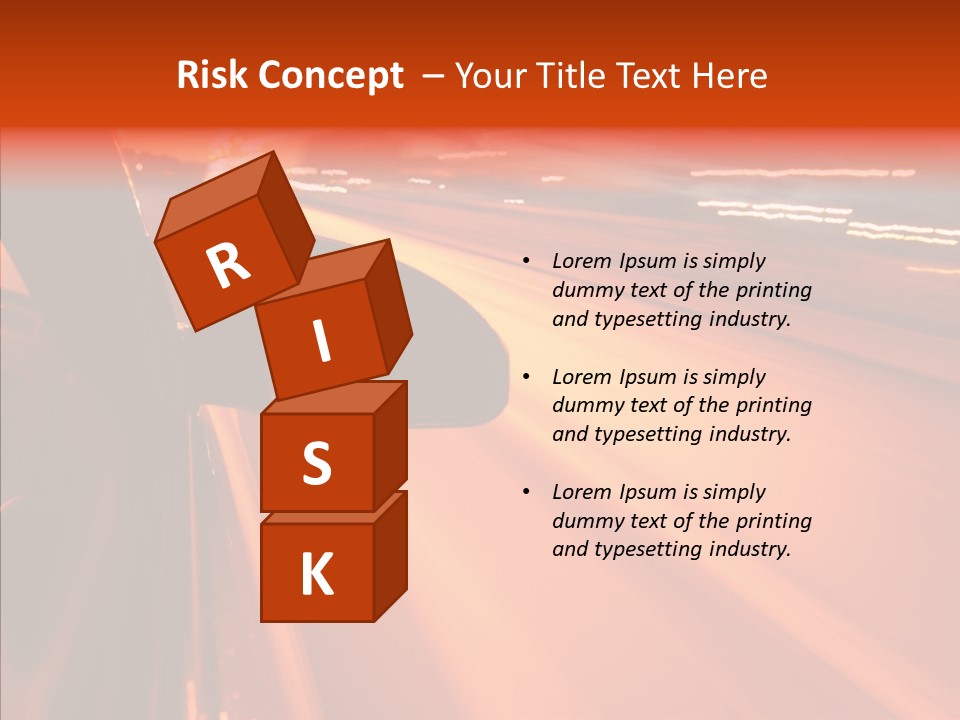 Flyover Scene Sky PowerPoint Template