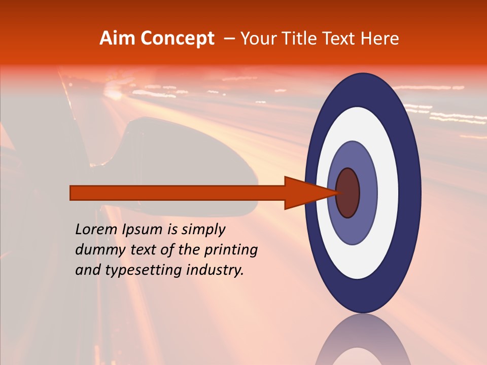 Flyover Scene Sky PowerPoint Template