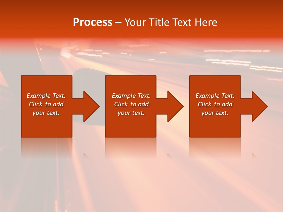 Flyover Scene Sky PowerPoint Template