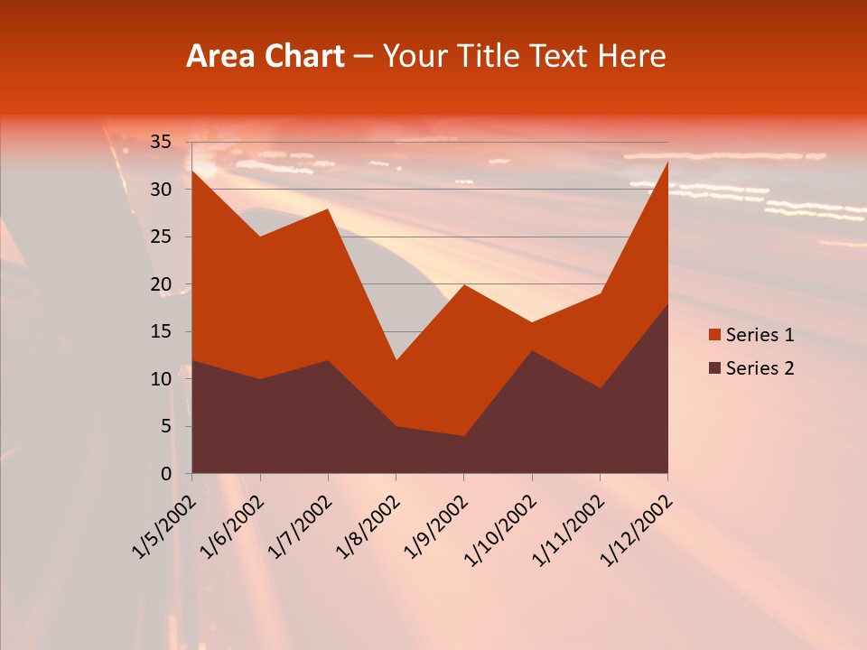 Flyover Scene Sky PowerPoint Template