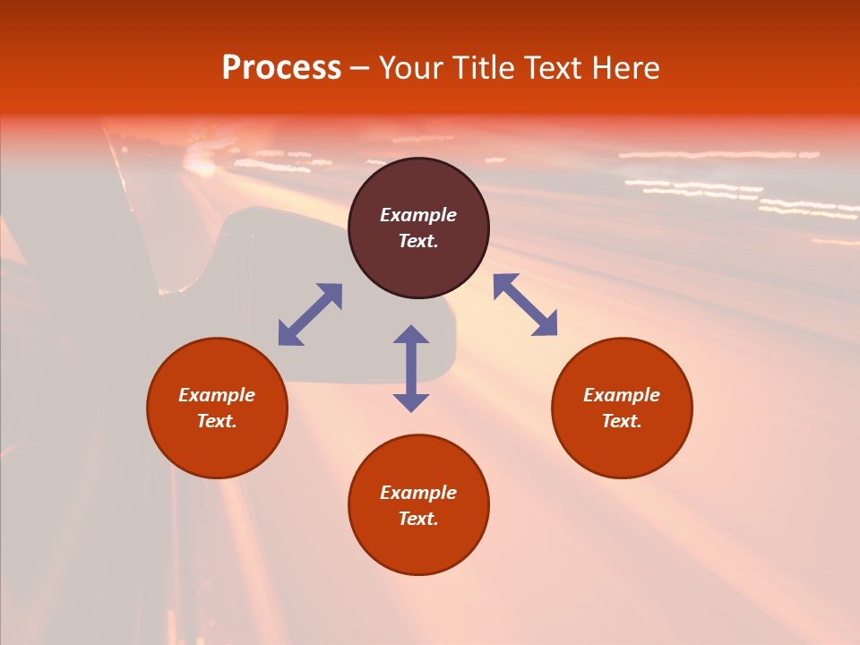 Flyover Scene Sky PowerPoint Template