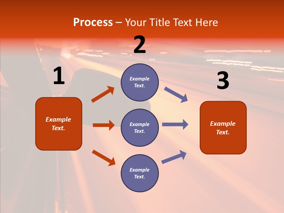 Flyover Scene Sky PowerPoint Template