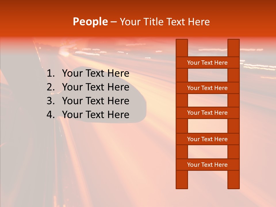 Flyover Scene Sky PowerPoint Template