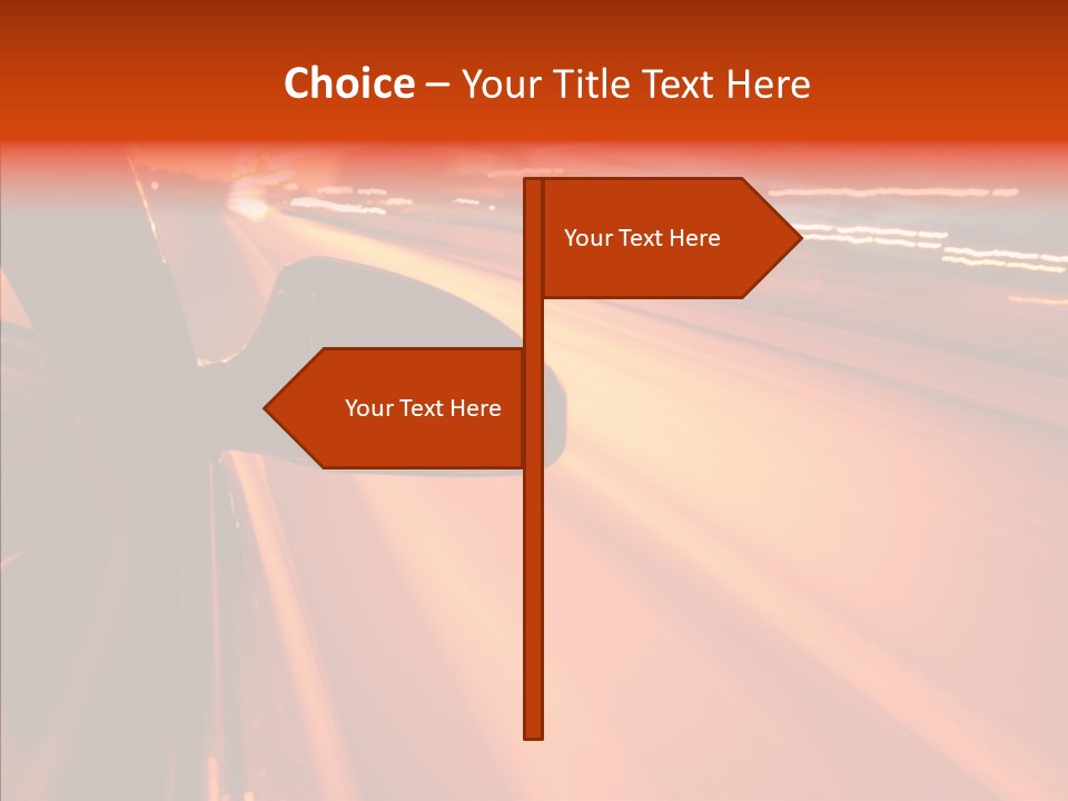 Flyover Scene Sky PowerPoint Template