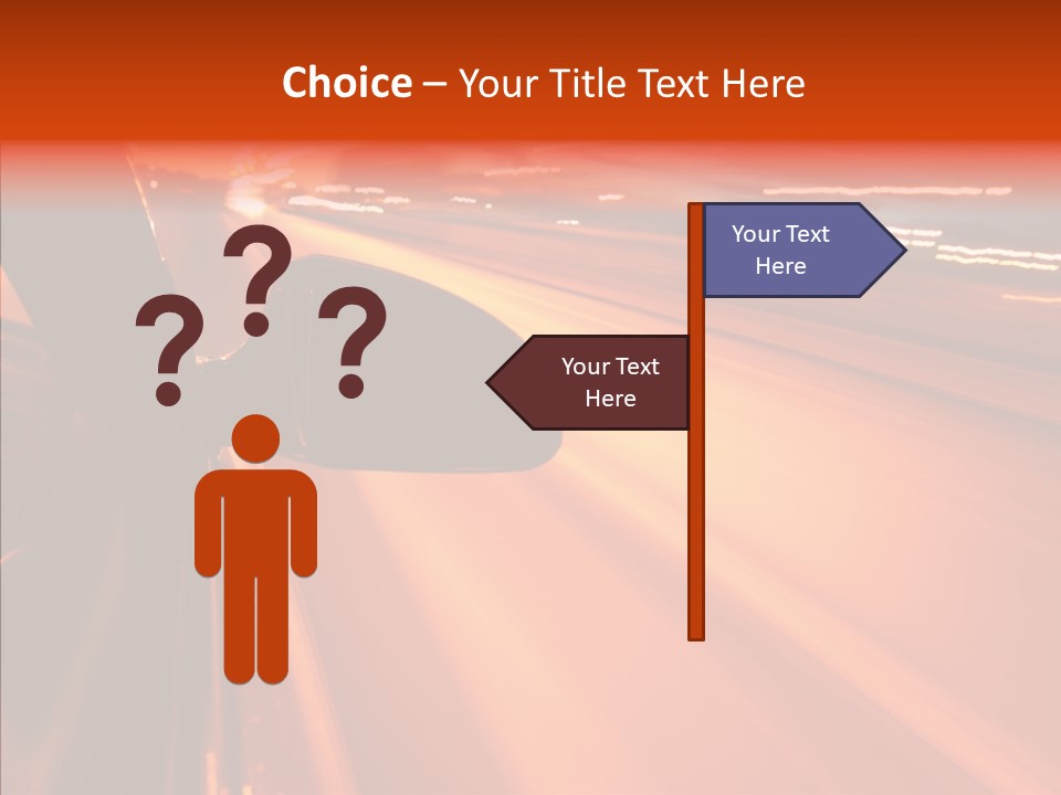 Flyover Scene Sky PowerPoint Template