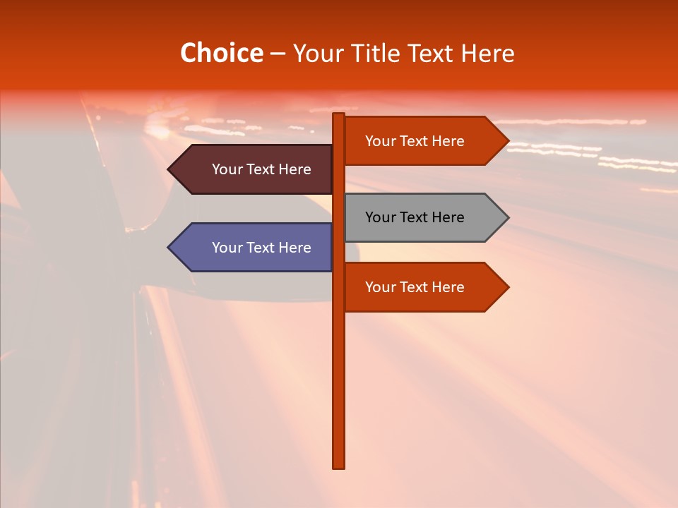 Flyover Scene Sky PowerPoint Template